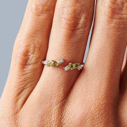Peridot Ring Silver 925 | Natural Jewelry Ring | Natural Peridot | Peridot  Jewelry - Rings - Aliexpress